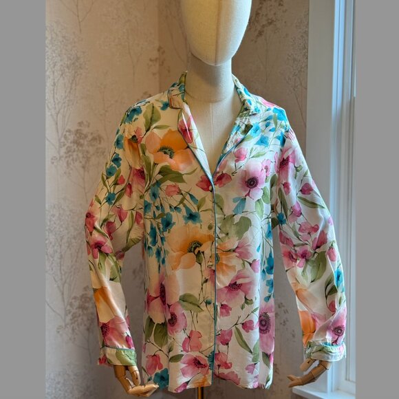Intimissimi Botanical Lyrics Satin Open-front top - Picture 1 of 16